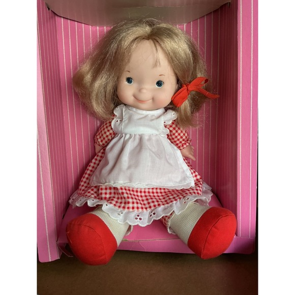 Fisher-Price Other - Fisher Price Vintage 1973 doll Mary Lapsitter 200 Red White Gingham W/ Apron box